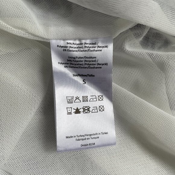 Baum Und Pferdgarten Jocelyn Black White Mesh Midi Dress Size S - Picture 7 of 9